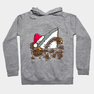 Gingerbread Destruction Shark Hoodie